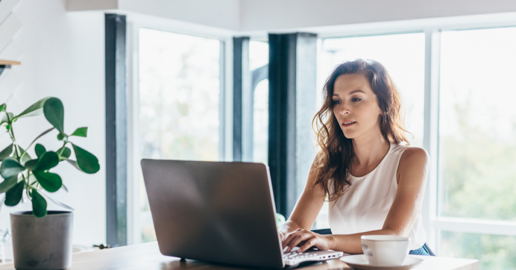 woman on laptop